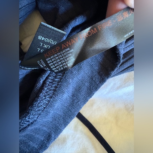 Free People NWOT movement deep navy mock neck open back xs top long sleeve - Picture 10 of 11